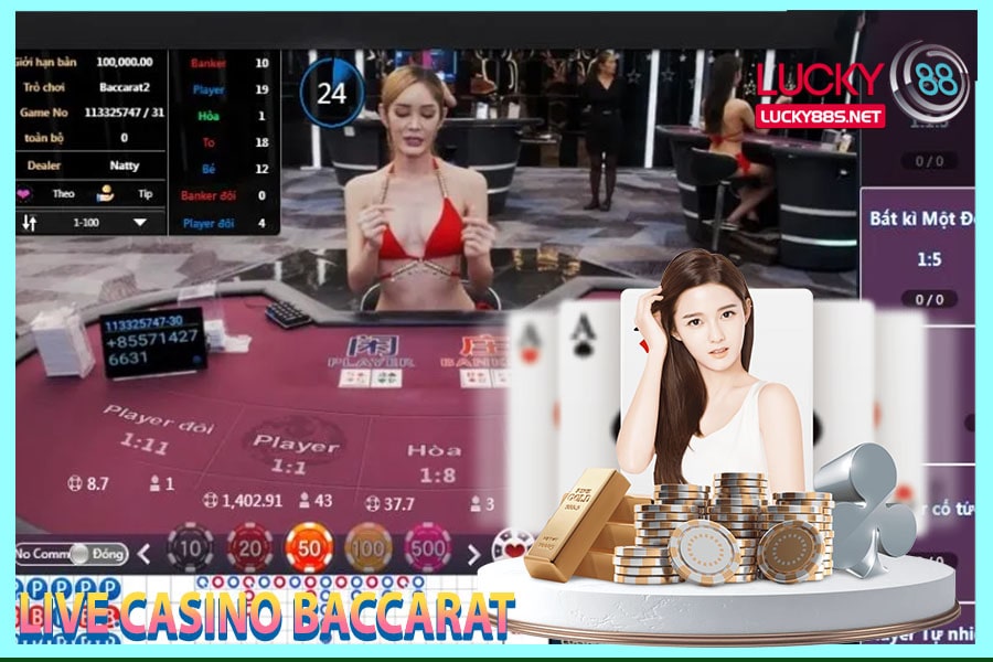 Live casino baccarat